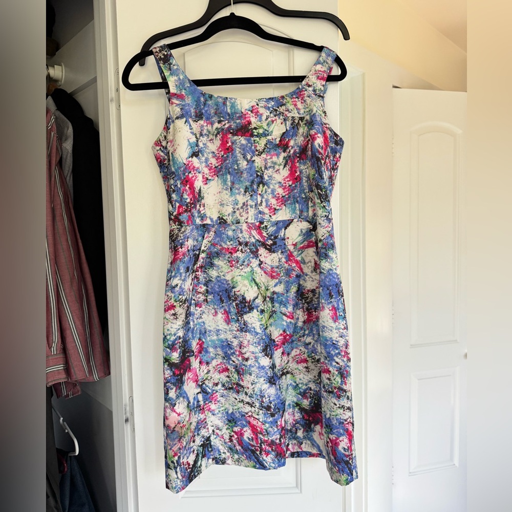 McGinn Multicolor Abstract Midi Dress